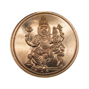 Aadhyathmik Lakshmi Narasimha Swamy Nanyam Pure Copper Puja Coin Laxmi Narasingha – S932208-01