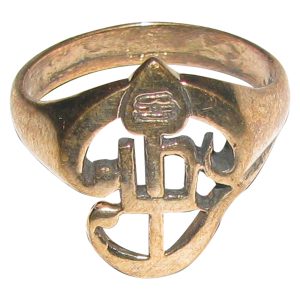 Aadhyathmik Nagadosh Nivaran Vungaram Aimpon Vel Modhiram Panchaloha Panchdathu Panchalogam Om Murugan Vel Ring - S963808