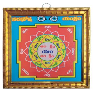 Aadhyathmik Naragosha Yantra Nazar Nivaran 7 Inch Bahu Varna Yantra - S9112-04
