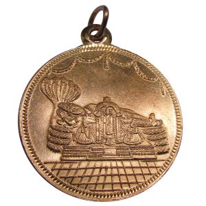 Aadhyathmik Ranganathaswamy Pure Copper Pendant Veera Raghava Perumal Locket Ranganatha Swami Kavach Raagi Rupu - S932258-02