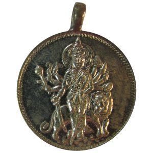 Aadhyathmik Sakthi Rupu Simha Durga Copper Pendant - S930898