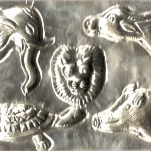 Aadhyathmik Silver Pancha Siras Sthapanam 1.5Inch - S909608