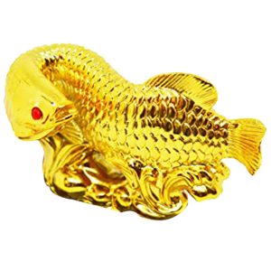Aadhyathmik Vasthu Arowana Fish 3.5Inch Wide Bestows Happiness, Great Love, Health, Wealth, Prosperity, and Personal Power - S940738