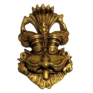 Aadhyathmik Vasthu Dosh Removal Naragosha Nivaran Nazar Bhattu 6Inch in Brass - S9071-01