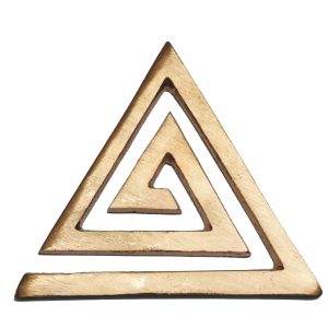 Aadhyathmik Vasthu Remedy for Agneya South East Defects in Office or House 3Inch in Copper Triangle - S9071-08