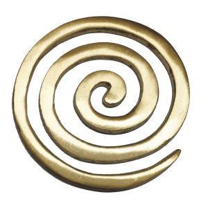 Aadhyathmik Vasthu Sasthra Remedy for North West Defects in Office or House 3Inch in Brass Round - S9071-09