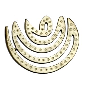 Aadhyathmik Vasthu Remedy for North East Defects like Toilet Kitchen Bedroom Pillar Staircase 5.5Inch in WhiteMetal - S9071-04