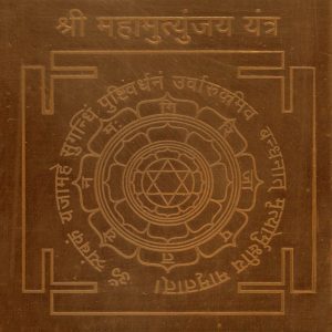 Aadhyathmik Akala Mruthyu Bhaya Nashak Pushti Vardhan Maha Mruthyunjay Yantra Copper - S926698
