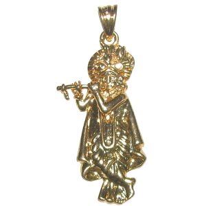 Ashtadathu Ashtalogam Ashtaloha Murali Krishna Pendant 1.5Inch Matt Finish - S961648