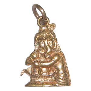 Ashtadathu Ganesh Hugging Shivling Ashtalogam Pendant In Ashtaloha Matt Finish - S954178