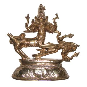Ashtalogam Sarabeswara Ashtaloha Sharabha Sharabeshwara Idol in Ashtadathu 4 Inch - S966218