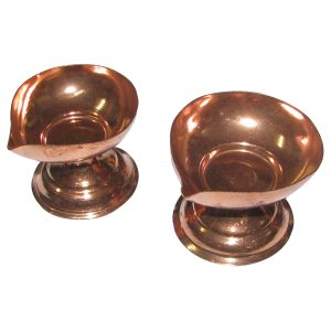 Copper Akhand Diya 2 Inch Deep Jodi - S962028