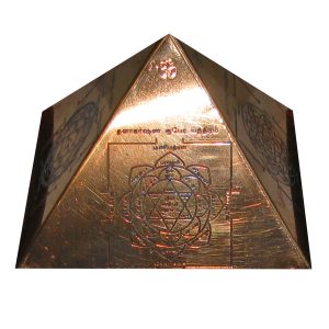 Aadhyathmik Giza Copper Pyramid Cap with Yantra - S712619-Y