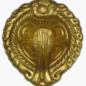 Eka Mukhi Deepam Antique Butterfly Diya Oil Lamp in Brass 3 Inch - S915898