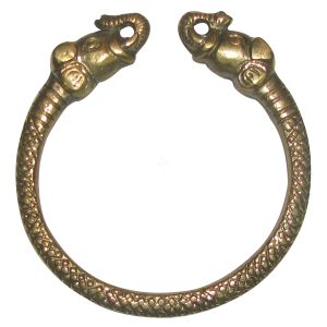 Gajalakshmi Gaja Bracelet Elephant Kangan Kankanam in Brass Adjustable - S962558