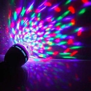 360 Degree LED Crystal Rotating Bulb Magic Disco LED Light,LED Rotating Bulb Light Lamp for Party/Home/Diwali Decoration
