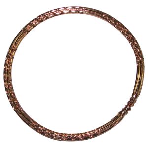 Iron Bracelet with Copper Polish for Health and Strength Adjustable - S955058