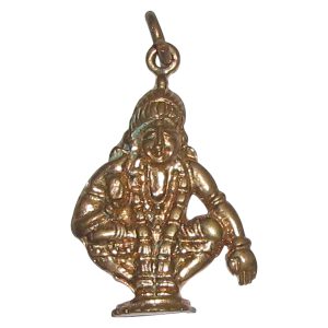 Iyyappa Sitting Posture Copper Pendant - S853947C