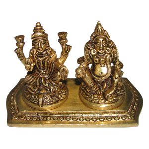 Lakshmi Kuber Idol in Brass - S966968