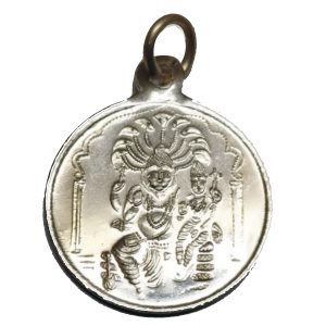 Lakshmi Narasimha Silver Pendant 25mm - S930418-05