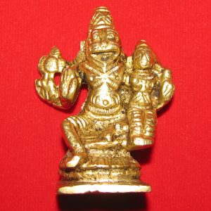Lakshmi Narasimha Vigraha Laxmi Narasimha Statue Idol in Brass Statue Singa Perumal Pittalai Vigraham 2 Inch - S963218
