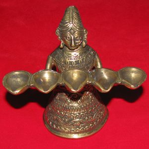 Panch Diya Aarthi in Brass 5 Inch - S963978
