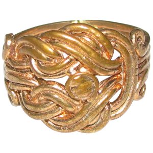 Aadhyathmik Aimpon Brahma Mudi Panchdathu Panjalogam Panchalogam Ring Panchaloha - S960288-01