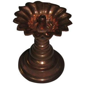 Pushpam Diya Flower Shape Deepa in Copper 3 Inch - S962048