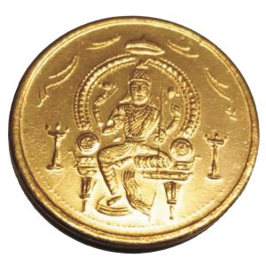 Rajarajeswari Lalita Tripura Sundari Coin in Copper for Lalitha Pooja 25mm - S930598-01