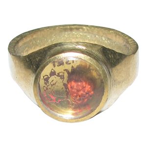 Aadhyathmik Aimpon Shiv Rudraksha Panchdathu Panchalogam Panchaloha Ring - S953558