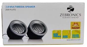 Zebronics Zeb-Pluto 2.0 Multimedia Speaker with Aux Connectivity,USB Powered and Volume Control
