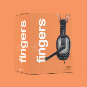 FINGERS F10 Wired Headset with Mic and Powerful Bass