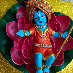 Krishna in lotus Doll