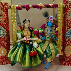 Radha Krishna in Swing Dolls
