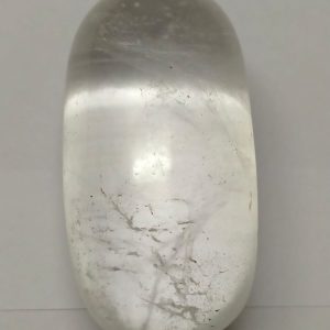 Aadhyathmik Sphatik Shivling Padigam Banalingam Padiga Lingam with Natural Inclusions and Scars 1.5inch 39grams - V0008