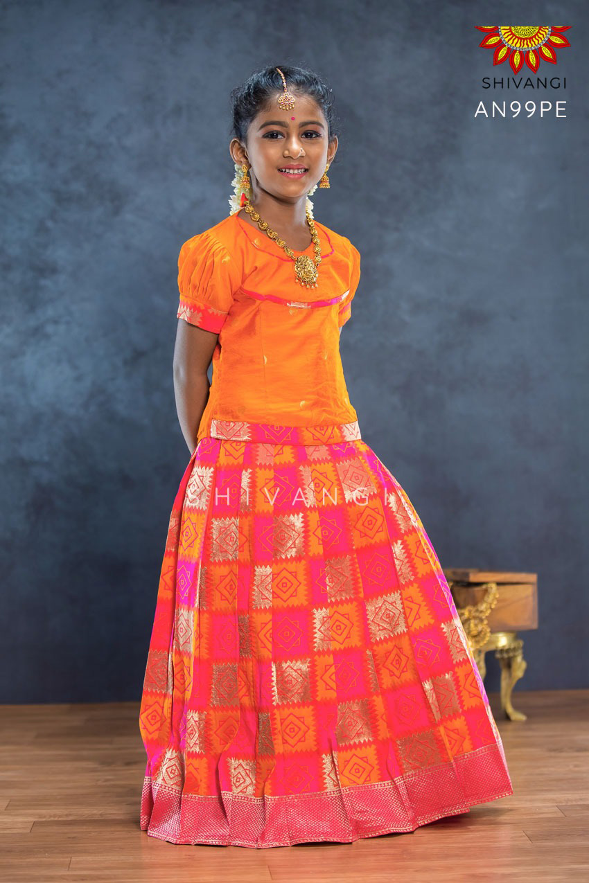 Pattu pavadai on sale for ladies