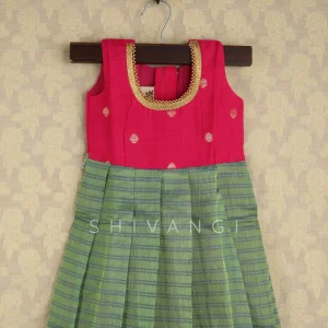 Shivangi Girl Green Yendhra Baby Frock