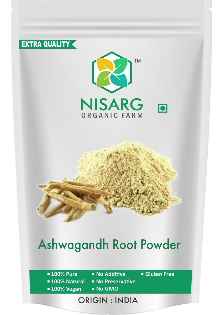 nisarg organic ashwagandha root powder