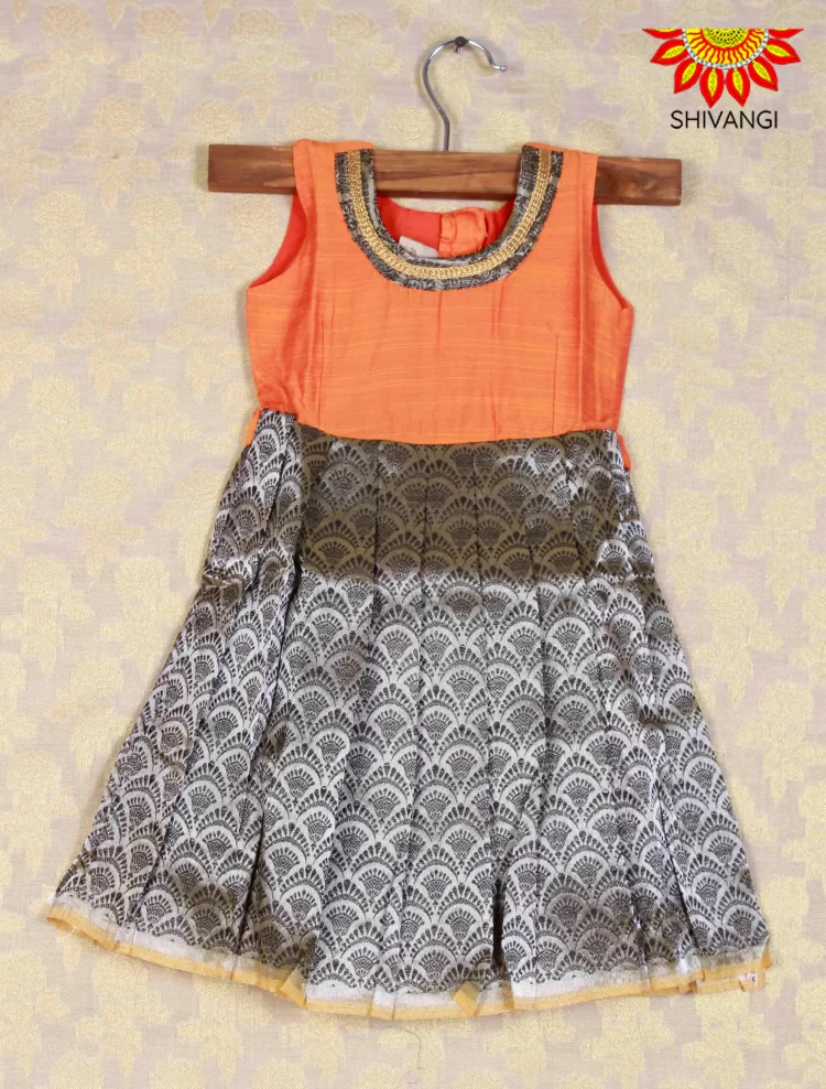 Shivangi Tissue JKD Baby Frock in Black