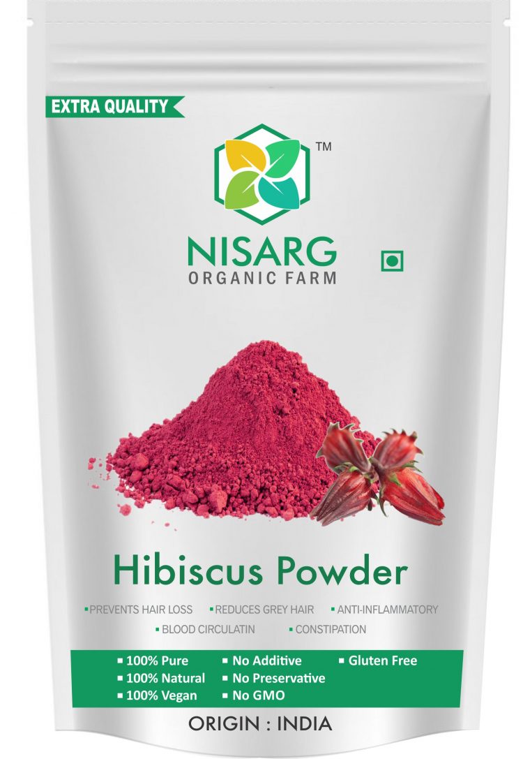 nisarg organic hibiscus powder 50 gram