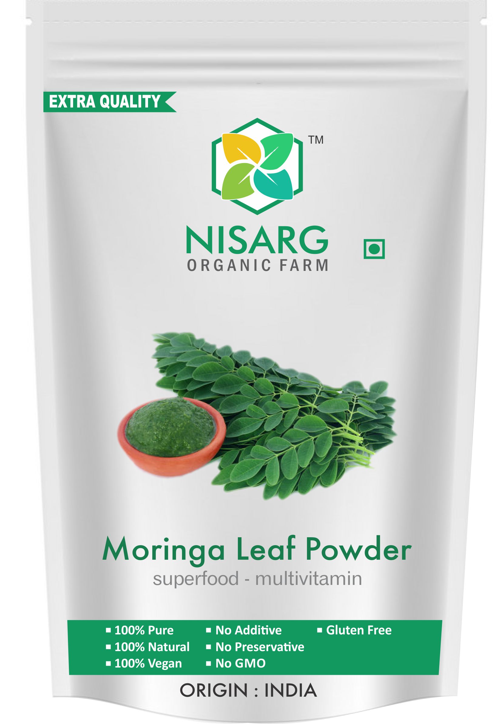 Nisarg Organic Moringa Leaf Powder 500 Gram Season Bazaar