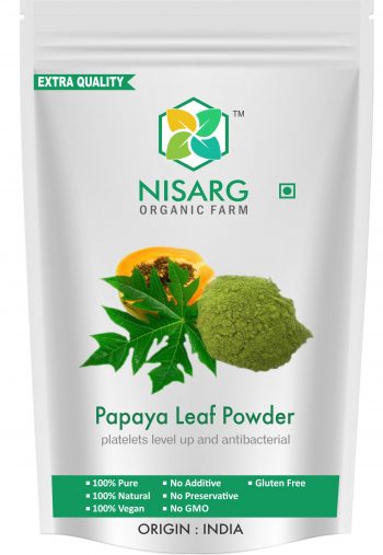 nisarg organic papaya leaf powder