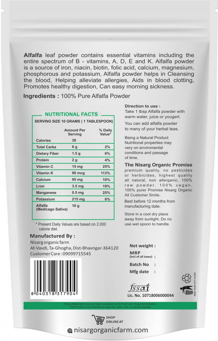 Alfalfa Leaf Powder Season Bazaar