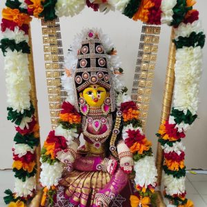 Varamahalakshmi Doll in Jhula 14"