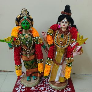 Meenakshi Sundareshwarar Handmade Dolls