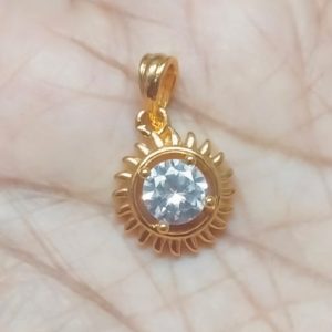 S9058-187 – Aditya Hrudhayam Kavach Pendant Mixed Metal ½Inch 2grams