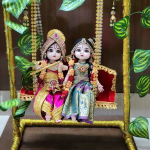 Krishna Radha in jhula