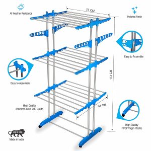3 LAYER CLOTH DRYING STAND