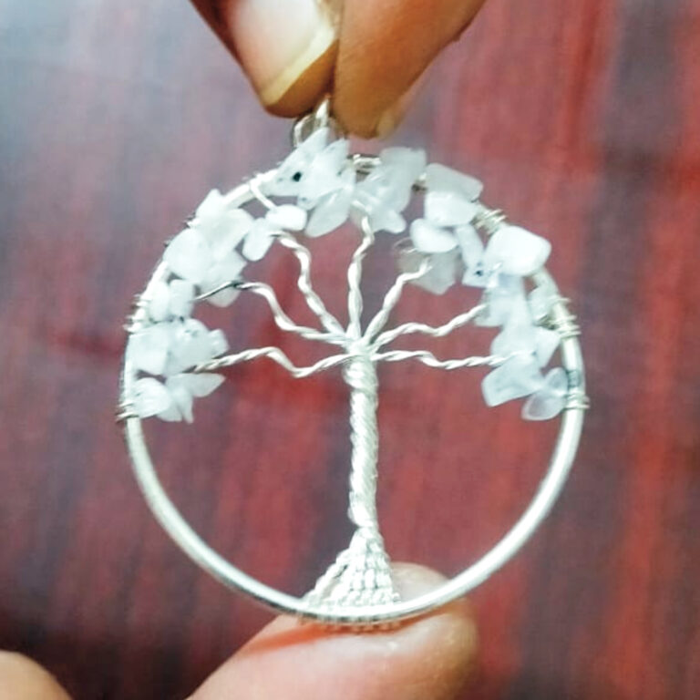 S9058-331-02 – Aadhyathmik Consecrated AshokaSundari Rathna Kavach Multi Metal Pendant 1.5inch 6grams