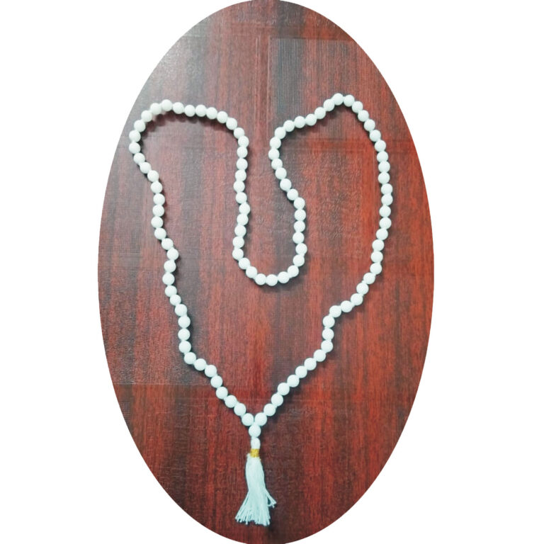 S9092-52 – Energised Aadhyathmik Consecrated Vidya Vani Uparathna Mala 108 Beads for Good Knowledge Memory Power Education Higher Studies